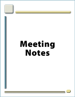 April 2012 Meeting Notes